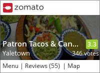 Patron Tacos & Cantina on Urbanspoon
