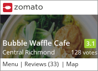 Bubble Waffle Cafe on Urbanspoon