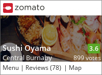 Sushi Oyama on Urbanspoon