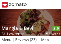 Mangia and Bevi Resto-Bar on Urbanspoon