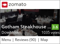 Gotham Steakhouse & Cocktail Bar on Urbanspoon