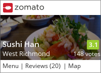 Sushi Han on Urbanspoon