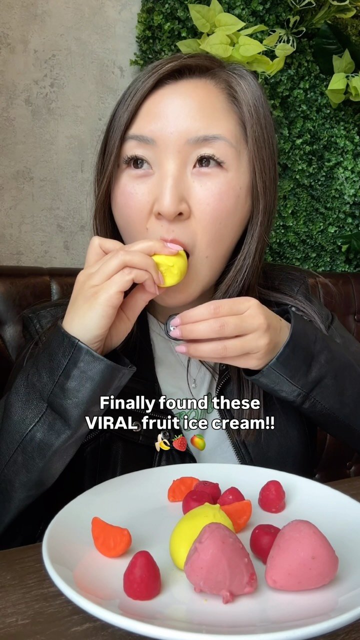 @eatingwithkirby can’t believe we can find this VIRAL fruit cream in Vancouver 🥹💕 

The ice cream did not taste artificial AT ALL and the owner said it’s made with real fruit puree and no artificial flavours! 🍓🥭🍌

@lasaisondepatisserie (they’re part of Vancouver’s Ice Cream Festival🍦)

📍La Saison de Patisserie