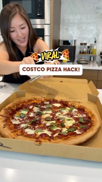 HOLY COW! ✨🍕 This VIRAL Costco Pizza Hack was shockingly yummy!!@itsdoughguy you’re a genius 🧙‍♂️🪄I added my own flair to this Costco pizza:
- fresh mozzarella
- fresh basil
- Parmigiano Reggiano
- hot honey
- high quality EVOO!Will you try this?? 😂#costcopizza #foodhack #pizza