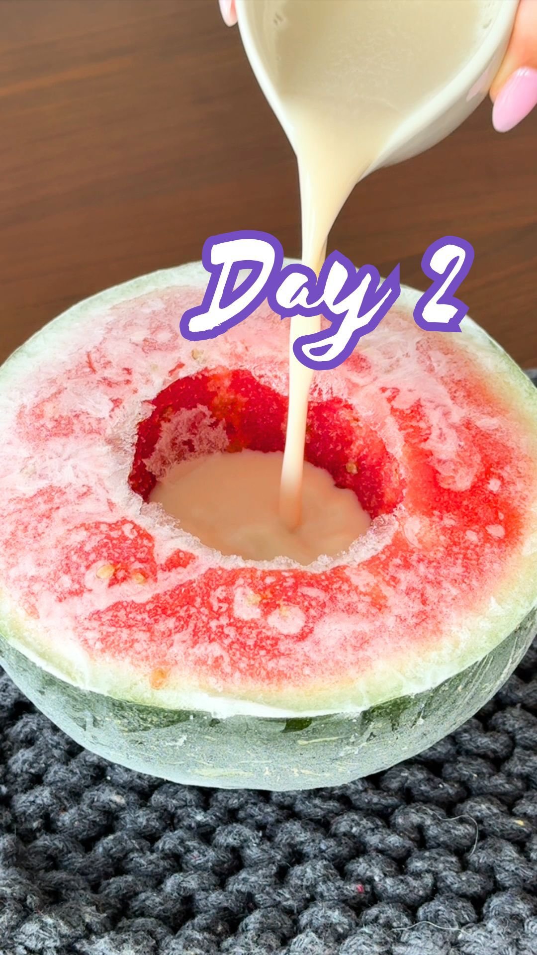 @eatingwithkirby Literally everyone and their mom is making this 😆 it’s SO VIRAL right now!

You can totally do it with a mini watermelon like I did and make it a kid/family friendly activity 🍉

🌟 @eatingwithkirby 👈🏻 Follow for Day 3 of my 10 Days of Easy Hacks + Recipes 🌟

Comment “MELON” and I will send you my tips for getting this right + variations to try (make sure you’re following me or the message won’t go through!) 👇

#WatermelonSorbet #ViralRecipes #10daysofeasyhacksandrecipes #SummerRecipes