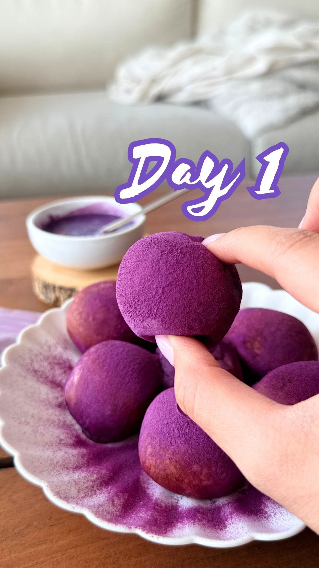 [ DAY 1 ] Easy Air Fryer Purple Yam Mochi Balls! 💜

🌟 @eatingwithkirby 👈🏻 Follow for Day 2 of my 10 Days of Easy Hacks + Recipes 🌟 

 Comment “MOCHI” and I will send the full recipe straight to your DMs👇

These are similar to the Taiwanese deep fried mochi balls you’d typically get at night markets in Taiwan 😬 but without all the oil and sugar

And it’s a healthier alternative because you’re skipping the deep fryer and letting the natural sweetness of the purple yam shine 🤩 Eat them as is, or dip them in a little condensed milk!

inspo: @maggiessmenu 

#10daysofeasyhacksandrecipes #UbeMochi #EasyRecipes